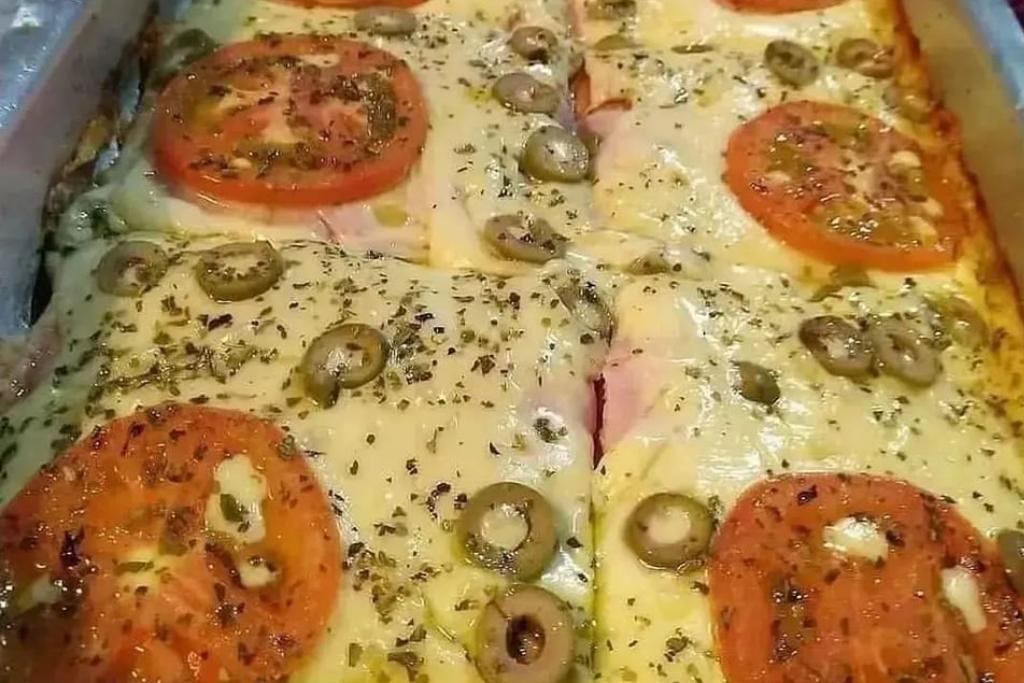 Pizza de pão de forma, uma pizza bem diferente da convencional