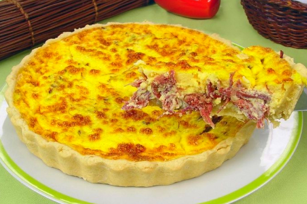 Quiche de Abobóra com Carne Seca super fácil e irresistível