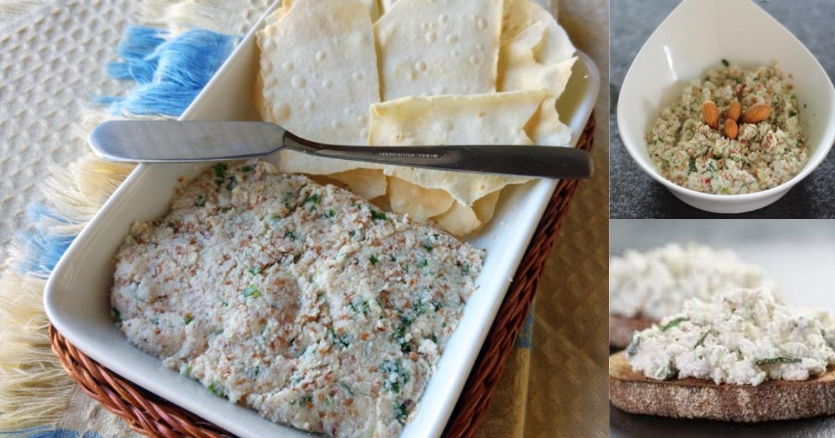 Ricota de amêndoas saudável, super cremosa e nutrititva Ricota de amêndoas saudável, super cremosa e nutrititva