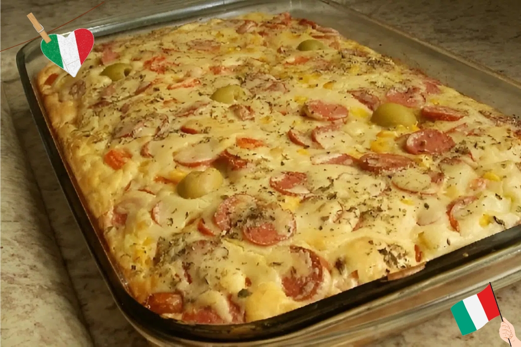 Torta Italiana de liquidificador fácil um lanche perfeito para qualquer hora do dia