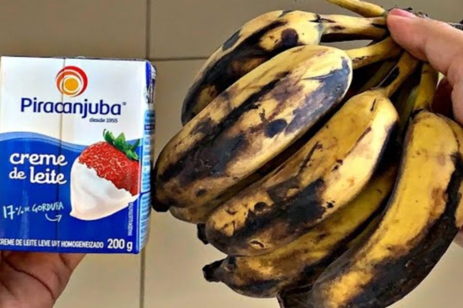 Tem banana velha em casa ? Não jogue fora! Fiquei passada quando misturei